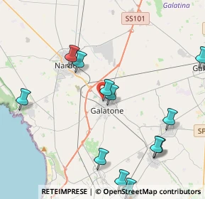 Mappa Via Don Giovanni Minzoni, 73044 Galatone LE, Italia (6.05667)