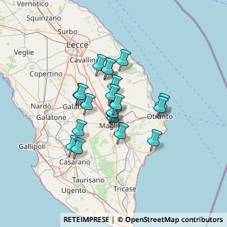 Mappa Cursi, 73020 Cursi LE, Italia (10.9855)