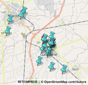 Mappa Via Achille palma, 73044 Galatone LE, Italia (1.6795)