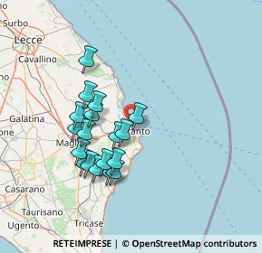 Mappa 73028 Otranto LE, Italia (13.72778)