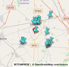 Mappa Piazza Trisciolo, 73013 Galatina LE, Italia (3.30471)