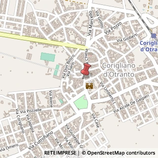 Mappa Via Alighieri, 9, 73022 Corigliano d'Otranto, Lecce (Puglia)