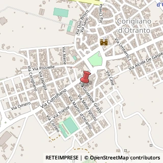 Mappa Via Giuseppe Grassi,  15, 73022 Corigliano d'Otranto, Lecce (Puglia)