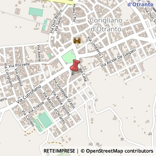Mappa Via Padulana, 32, 73022 Corigliano d'Otranto, Lecce (Puglia)