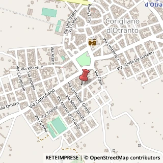 Mappa Via padulana, 73022 Corigliano d'Otranto, Lecce (Puglia)