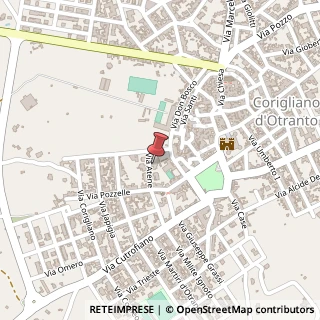 Mappa Via Atene, 64, 73022 Corigliano d'Otranto, Lecce (Puglia)