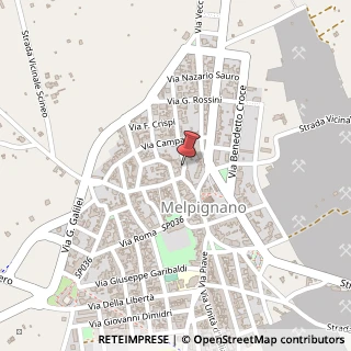 Mappa Via Castrignano, 7, 73020 Melpignano, Lecce (Puglia)