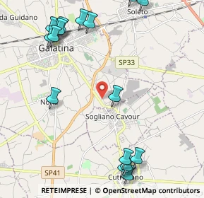Mappa Via Monte Grappa, 73013 Sogliano Cavour LE, Italia (3.04118)