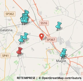 Mappa Via Japigia, 73022 Corigliano D'otranto LE, Italia (5.01071)