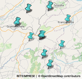 Mappa Viale Margherita, 95049 Vizzini CT, Italia (9.2655)