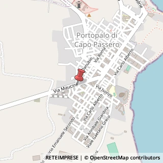 Mappa Via Maucini, 36, 96010 Portopalo di Capo Passero, Siracusa (Sicilia)