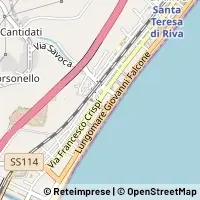 Kaart Santa Teresa di Riva