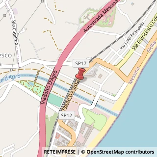 Mappa Via Nazionale, 43, 98028 Santa Teresa di Riva, Messina (Sicilia)