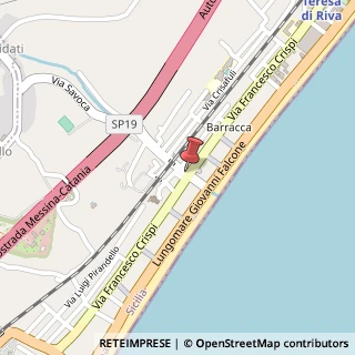 Mappa Via f.crispi 323, 98028 Santa Teresa di Riva, Messina (Sicilia)