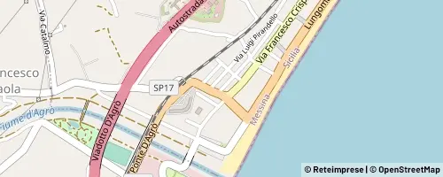 Mappa Santa Teresa di Riva