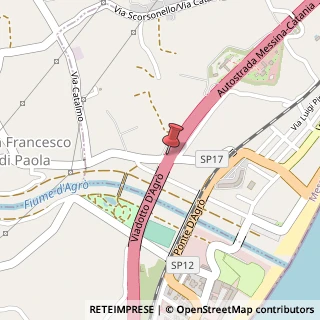 Mappa Via Catalmo, 1, 98028 Santa Teresa di Riva, Messina (Sicilia)