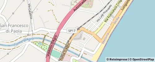 Mappa Santa Teresa di Riva