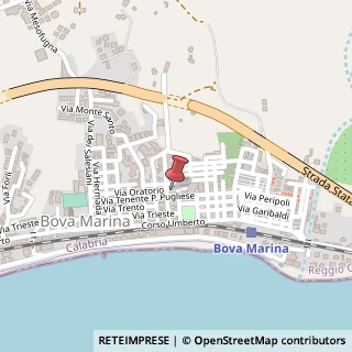 Mappa Via Tenente Pugliese, 28, 89035 Bova Marina, Reggio di Calabria (Calabria)