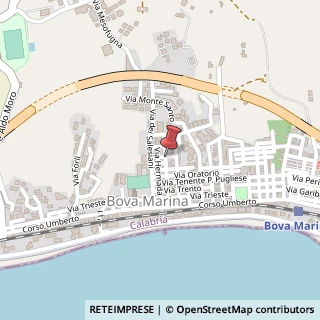 Mappa Via Bainsizza, 21/23, 89035 Bova Marina, Reggio di Calabria (Calabria)