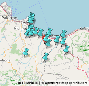 Mappa Via Panzica, 90012 Caccamo PA, Italia (12.95211)