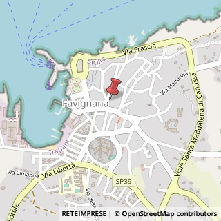 Mappa Via IV Novembre, 87, 91023 Favignana, Trapani (Sicilia)
