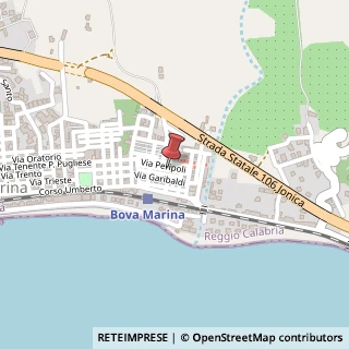 Mappa Via Giuseppe Garibaldi, 22, 89035 Bova Marina, Reggio di Calabria (Calabria)