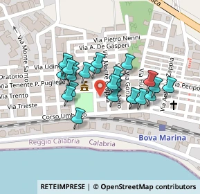 Mappa Via Maggiore Pugliatti, 89035 Bova Marina RC, Italia (0.084)