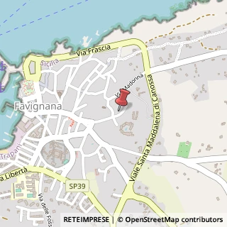 Mappa Via Francesco Crispi, 28, 91023 Favignana, Trapani (Sicilia)