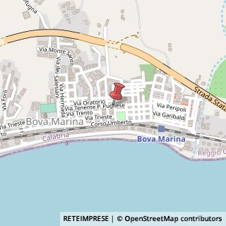 Mappa Via Tenente Pugliese, 4, 89035 Bova Marina, Reggio di Calabria (Calabria)