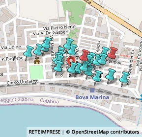 Mappa Via Nicolo' Tenente, 89035 Bova Marina RC, Italia (0.0963)