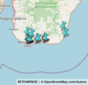 Mappa Via Nicolo' Tenente, 89035 Bova Marina RC, Italia (10.06647)