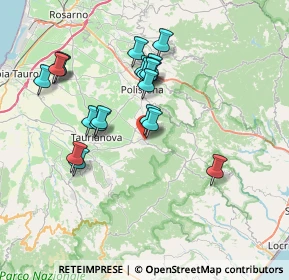 Mappa Strada Provinciale 1 di Gioia Tauro e Locri, 89022 Cittanova RC, Italia (7.7155)