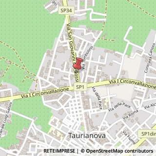 Mappa Via San Giovanni dei Rossi,  11, 89029 Taurianova, Reggio di Calabria (Calabria)