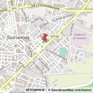 Mappa Via G. Cadorna, 34, 89029 Taurianova, Reggio di Calabria (Calabria)