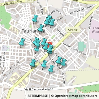 Mappa Via Gemelli, 89029 Taurianova RC, Italia (0.229)