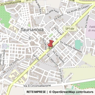 Mappa Via Francesco Sofia Alessio, 58, 89029 Taurianova, Reggio di Calabria (Calabria)