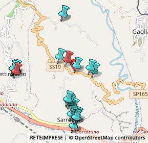 Mappa SS 19 delle Calabrie, 88056 Tiriolo CZ, Italia (1.34444)