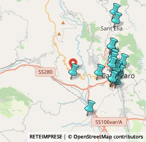 Mappa SS 19 delle Calabrie, 88056 Tiriolo CZ, Italia (4.86235)