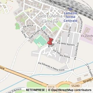 Mappa Via Umberto Boccioni, 31, 88046 Lamezia Terme, Catanzaro (Calabria)