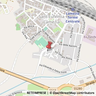 Mappa Via Umberto Boccioni, 49, 88040 Lamezia Terme, Catanzaro (Calabria)