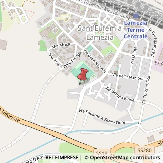Mappa Via Umberto Boccioni, 8, 88046 Lamezia Terme, Catanzaro (Calabria)