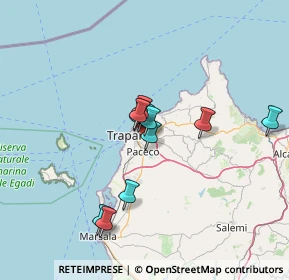 Mappa Via Calliope, 91100 Trapani TP, Italia (11.63182)