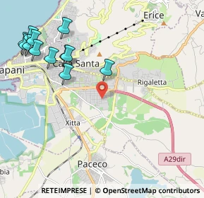 Mappa Via Calliope, 91100 Trapani TP, Italia (2.8975)