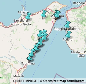 Mappa Via Santa Maria Teresa Federico, 98021 Alì Terme ME, Italia (13.9)