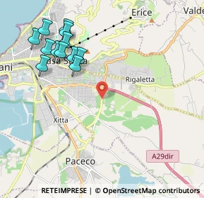 Mappa Via Erice Mazara, 91100 Trapani TP, Italia (2.62417)