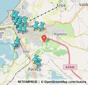 Mappa Via Erice Mazara, 91100 Trapani TP, Italia (2.73933)