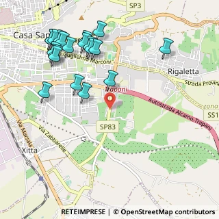 Mappa Via Erice Mazara, 91100 Trapani TP, Italia (1.401)