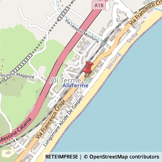 Mappa Via Francesco Crispi, 234, 98021 Alì Terme, Messina (Sicilia)