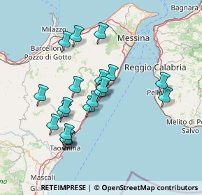 Mappa Via Roma, 98021 Alì Terme ME, Italia (14.9075)