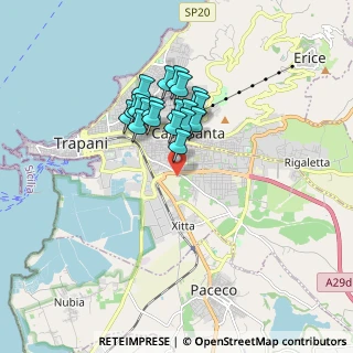 Mappa Via Salemi, 91100 Trapani TP, Italia (1.46684)